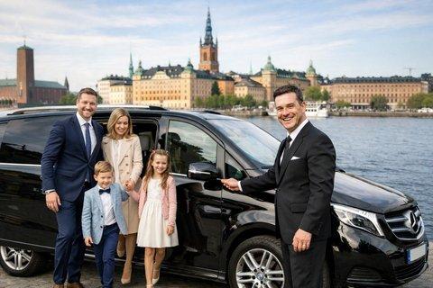 Private full day VIP city tour by limousine car in Stockholm